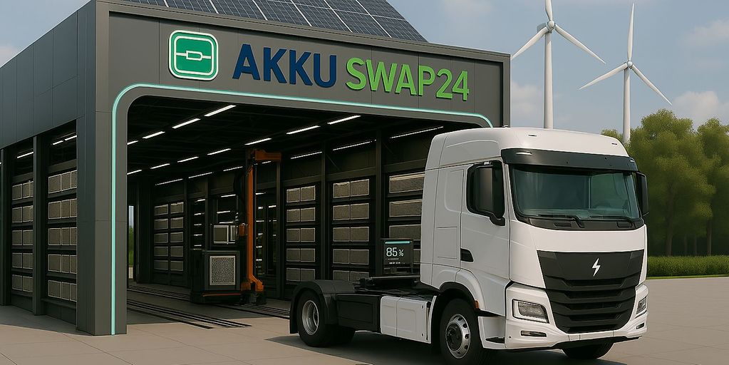 Akkuswap-Batteriewechselsysteme für den Schwerlastverkehr