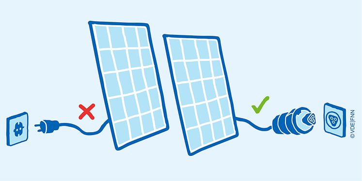 PV-Anlagen mit Stecker können im heimischen Stromkreis angeschlossen werden – Bedingung ist eine entsprechende Einsteckvorrichtung VDE|FNN warnt vor dem Einsatz von Photovoltaikanlagen an der Steckdose, auch Balkonmodule oder Solarmodule mit Stecker genannt.