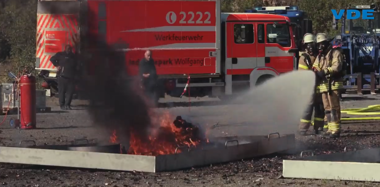 Battery firefighting seminar in Enspel