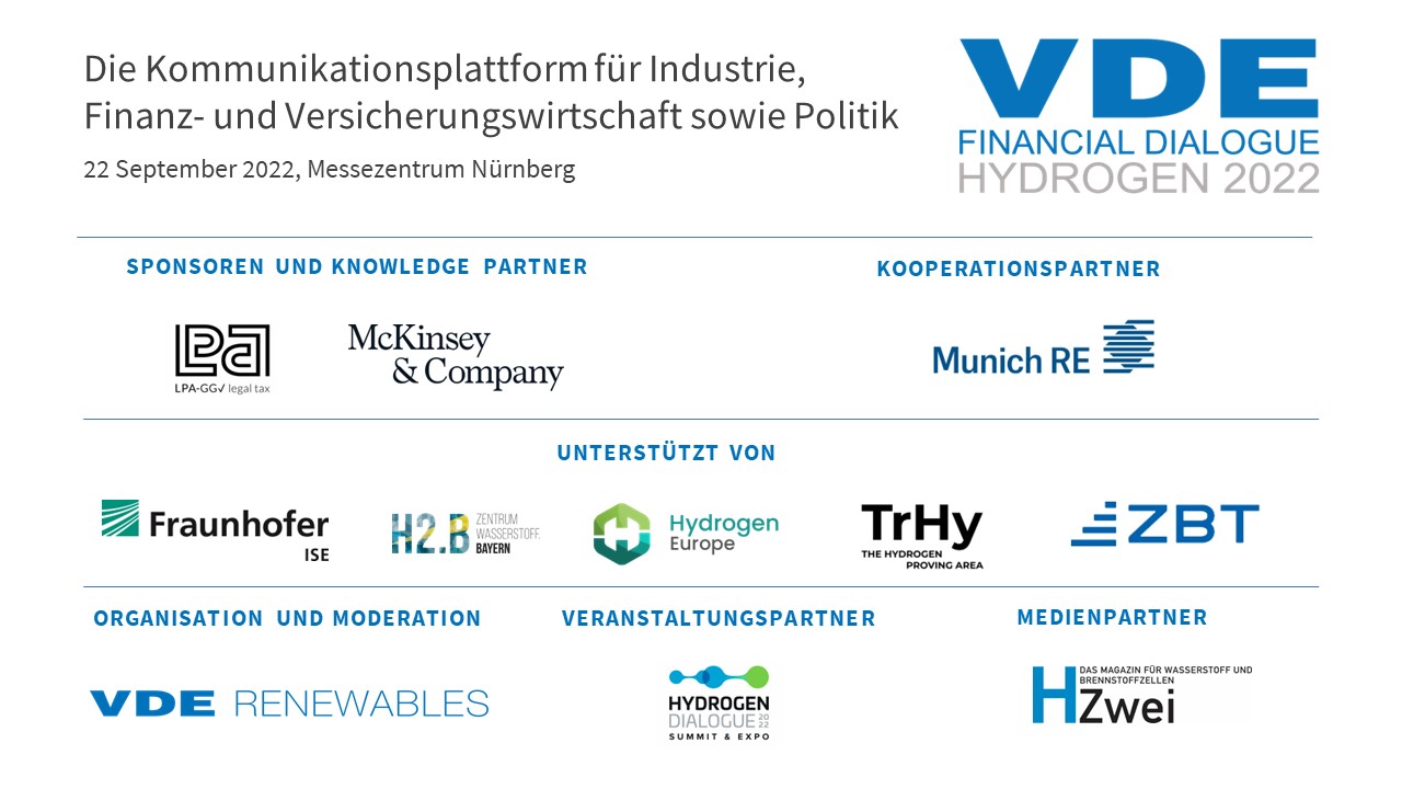 VDE FINANCIAL DIALOGUE Sponsoren & Unterstützer & Partner