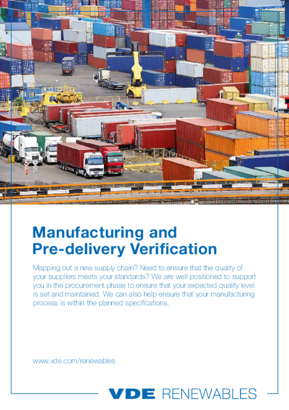 Manufacturing & Pre-delivery Verification
